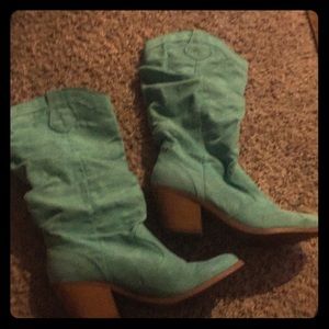 Tourquoise cowboy boots